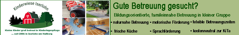U3 Betreuung Kinderwiese Iserlohn