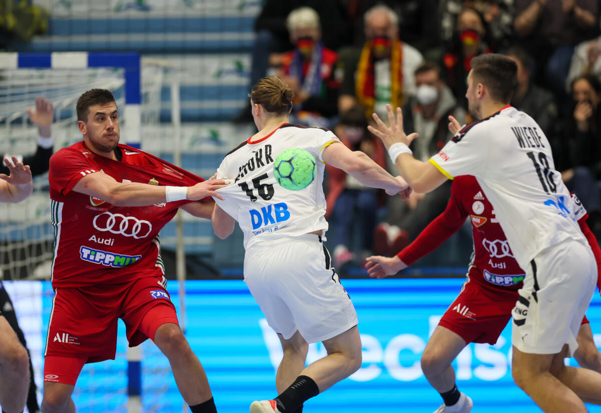 Deutschland vs. Ungarn, Testspiel, Laenderspiel, Handball, 19.03.2022