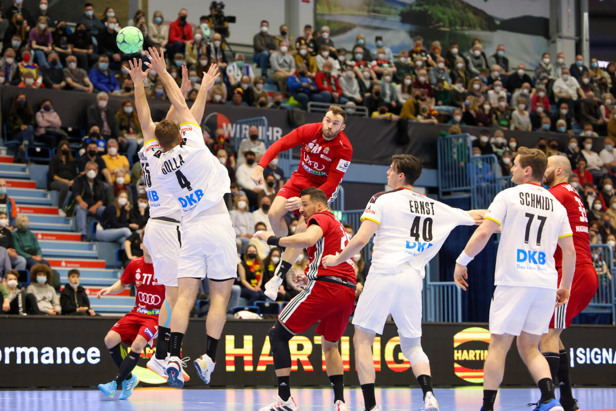 Deutschland vs. Ungarn, Testspiel, Laenderspiel, Handball, 19.03.2022