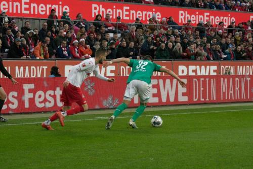 Bundesliga 17. Spieltag: 1. FC Köln -  Werder Bremen